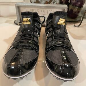 Nike Sprint Zoom Rival S Track & Field Spike NWOB Black & Gold Men’s Sz 13